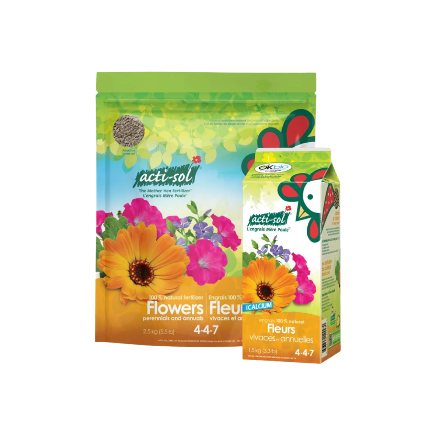 Acti-Sol Engrais 100% Naturel – Fleurs Vivaces et Annuelles 4-4-7