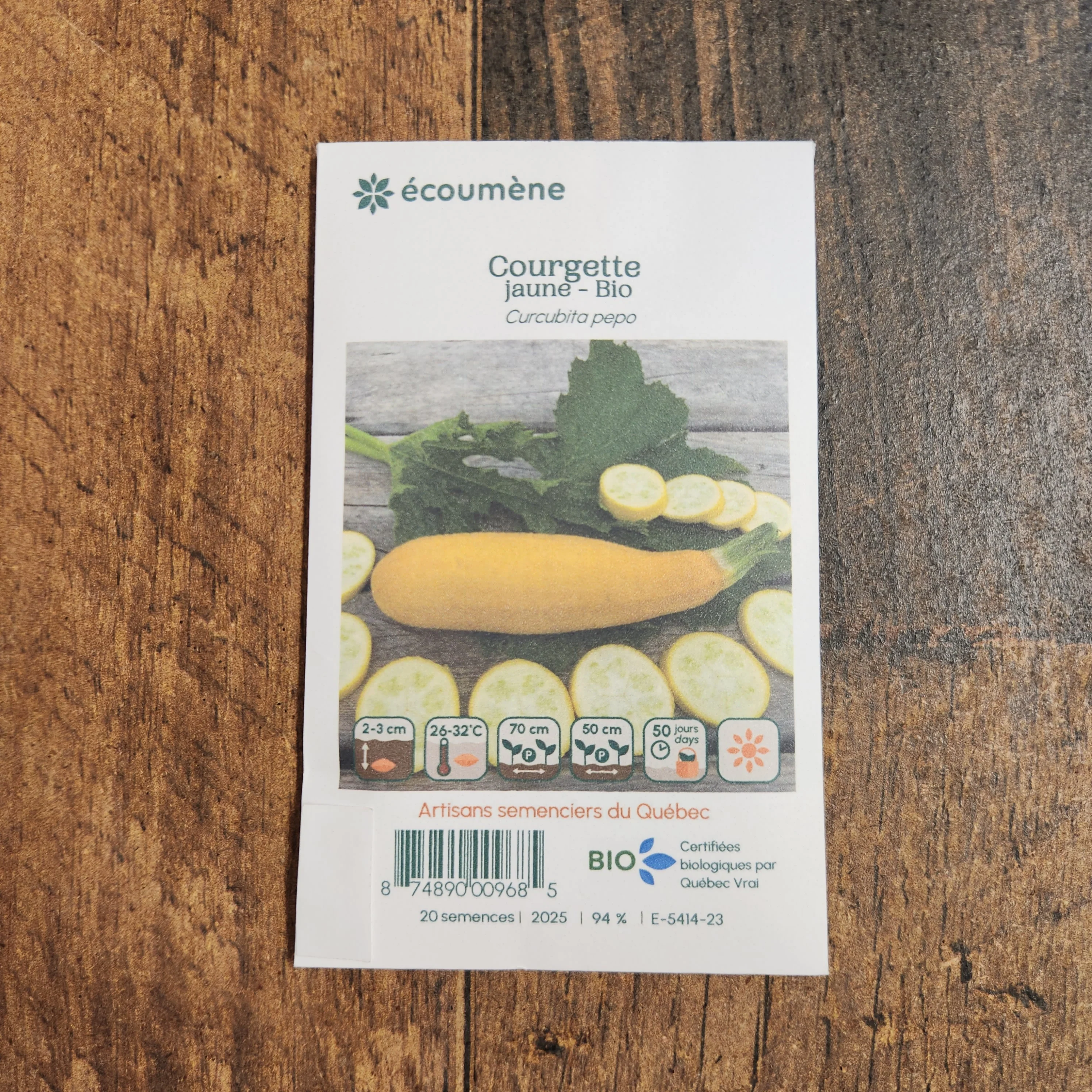 Zucchini jaune bio - Image 2