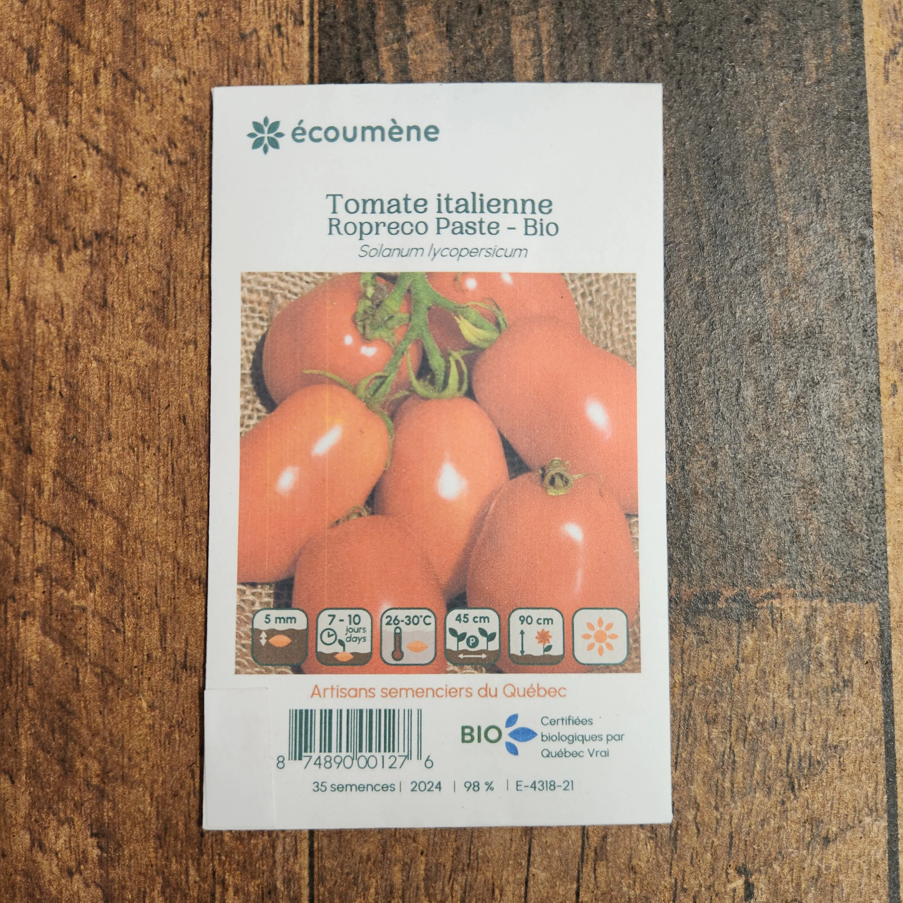 Tomate Italienne 'Ropreco Paste' bio - Image 2