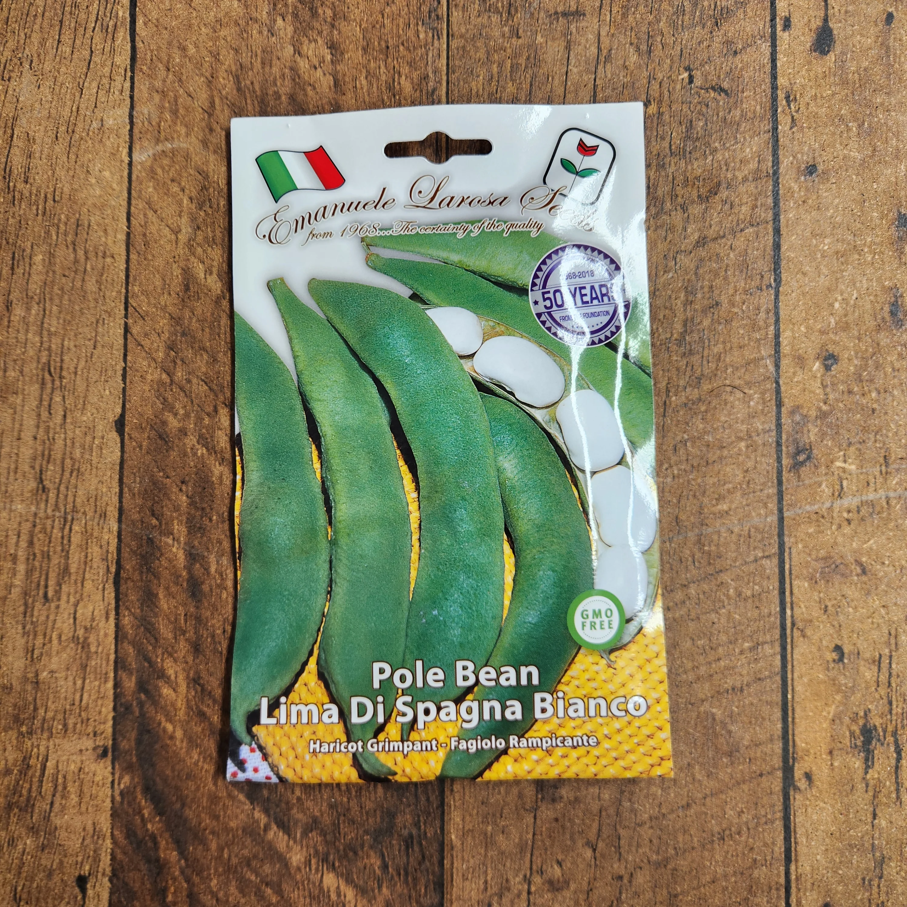 Haricot grimpant 'Lima di Spagna' blanc